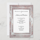 ELEGANT ABSTRACT MARBLE WEDDING INVITATION KAART (Voorkant)
