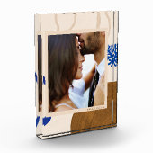 Elegant Abstract moderne kunst op maat Fotoblokken (Links)