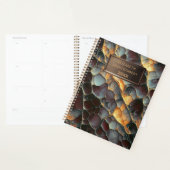 Elegant Abstract mozaïek met gedurfd bronzen naamb Planner (Display)