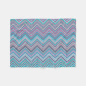 Elegant  Abstract pastel Chevron Patroon | Fleece Deken (Voorkant (Horizontaal))