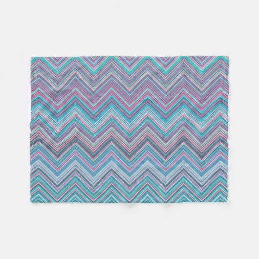 Elegant  Abstract pastel Chevron Patroon | Fleece Deken (Voorkant (Horizontaal))
