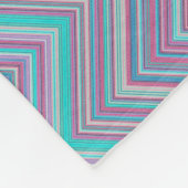 Elegant  Abstract pastel Chevron Patroon | Fleece Deken (Hoek)