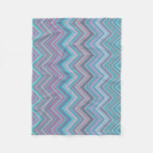 Elegant  Abstract pastel Chevron Patroon | Fleece Deken (Voorkant)