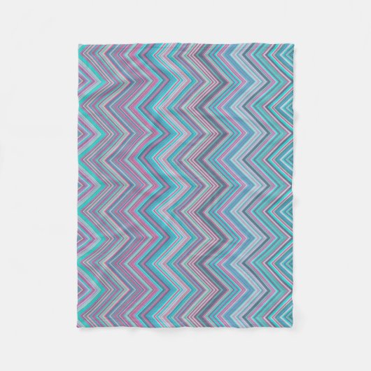 Elegant  Abstract pastel Chevron Patroon | Fleece Deken (Voorkant)