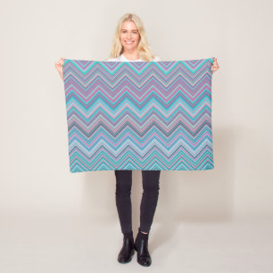 Elegant Abstract pastel Chevron Pattern Fleece Deken