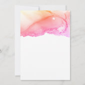 Elegant Abstract roze goudhuwelijk Kaart (Achterkant)