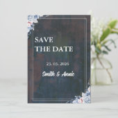 Elegant Abstract schilderij Save the Date Kaart –  (Staand voorkant)