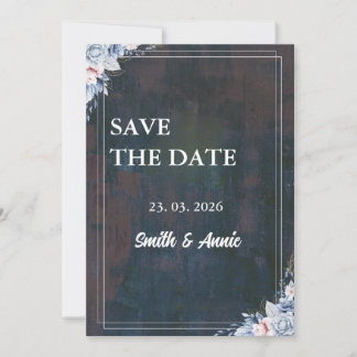 Elegant Abstract schilderij Save the Date Kaart – 