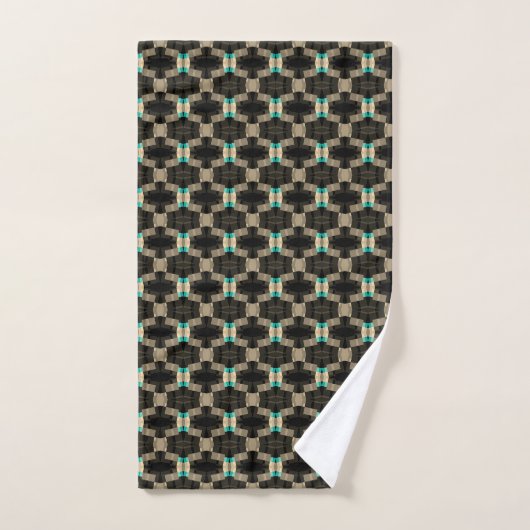 Elegant Abstract verfijnd mannelijk patroontje Bad Handdoek (Handdoek)