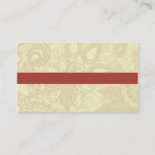 elegant abstract vormig visitekaartje temp (Achterkant)