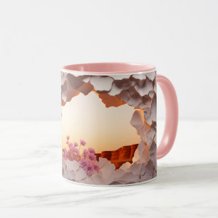Elegant Abstract Wall Break Design met Blooming F Mok