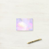 Elegant Abstract Waterverf Kosmisch Ruimteontwerp Post-it® Notes (Op bureau)