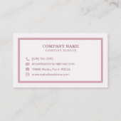 Elegant Abstract Waterverf Marmer | VISITEKAARTJE (Achterkant)