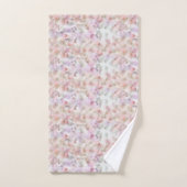 Elegant Abstract Waterverf Roze Lila pastel Bad Handdoek (Handdoek)