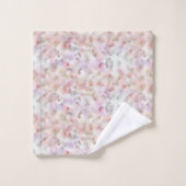 Elegant Abstract Waterverf Roze Lila pastel Bad Handdoek (Wasdoekje)