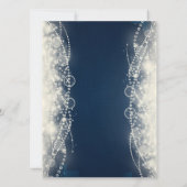 Elegant Abstracte kant en parelstaart Kaart (Achterkant)