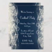 Elegant Abstracte kant en parelstaart Kaart (Voorkant / Achterkant)