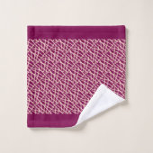 Élégant Abstrait Bourgogne (Gant de toilette)