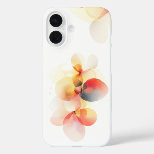 Elégant Abstrait Floral coque iphone Soft & Modern (Verso)