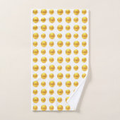 Elégant Abstrait Golden Dots sur blanc (Serviette à main)