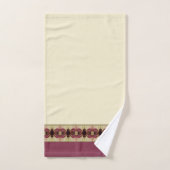 Élégant accent design Bourgogne (Serviette à main)