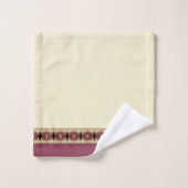 Élégant accent design Bourgogne (Gant de toilette)