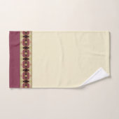 Élégant accent design Bourgogne (Serviette à main)