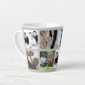 Elegant acht aangepaste foto latte Mok (Linkerhoek)