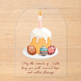 Elegant Acryl Paas Wenskaart Acryl Uitnodigingen