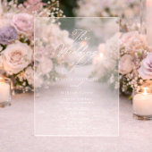 Elegant Acrylic Wedding Invitation