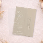Elegant Acrylic Wedding Invitation