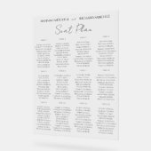 Elegant Acrylic Wedding Seating Chart (Angle)