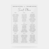 Elegant Acrylic Wedding Seating Chart (Recto)