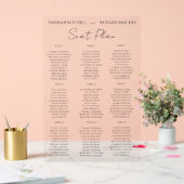 Elegant Acrylic Wedding Seating Chart (Mariage)