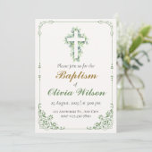 Elegant Adult Baptism Invitation (Debout devant)