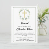 Elegant Adult Baptism Invitation (Debout devant)