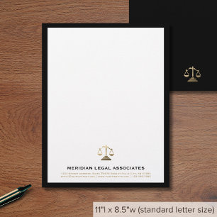 Elegant advocatenkantoor Letterhead Briefhoofd
