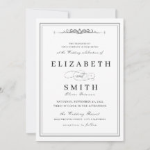 Elegant Affair minimalist Wedding