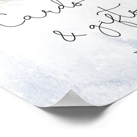 Élégant affiche de cartes et cadeaux d'hiver (Coin)