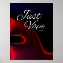 Élégant affiche Vaping