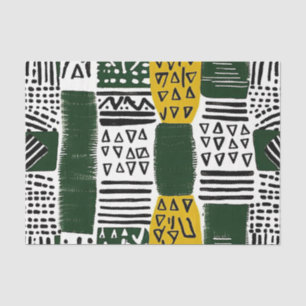 Elegant Afrikaans etnisch patroon met rijke detail Tissuepapier