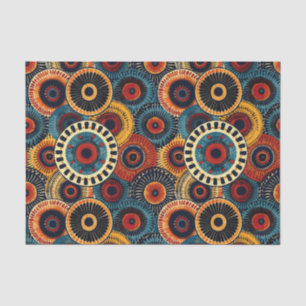 Elegant Afrikaans Etnisch Patroon Ontwerp Tissuepapier
