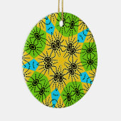 Elegant Afrikaans geïnspireerde Spider Traditionee Keramisch Ornament (Rechts)