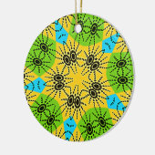 Elegant Afrikaans geïnspireerde Spider Traditionee Keramisch Ornament (Links)
