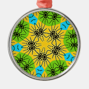 Elegant Afrikaans geïnspireerde Spider Traditionee Metalen Ornament