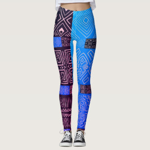 Elegant Afrikaans tribal geometrisch patroon Leggings
