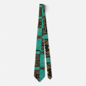Elegant Afrikaans tribal geometrisch patroon Stropdas (Voorkant)