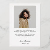 Elegant AFSTUDEERDER Afstuderen Aankondiging (Achterkant)