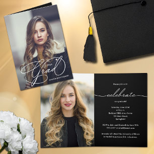 Elegant Afstudeerder Script Photo Afstuderen Gevou
