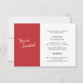 Elegant Afstuderen 2025 Fotofeest Uitnodiging (Achterkant)